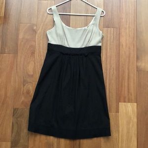 Black and tan cocktail dress